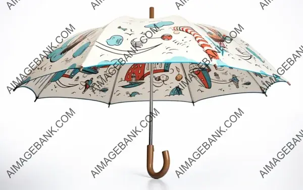 Rainy Day Charm: Oversized Umbrella with Playful Prints