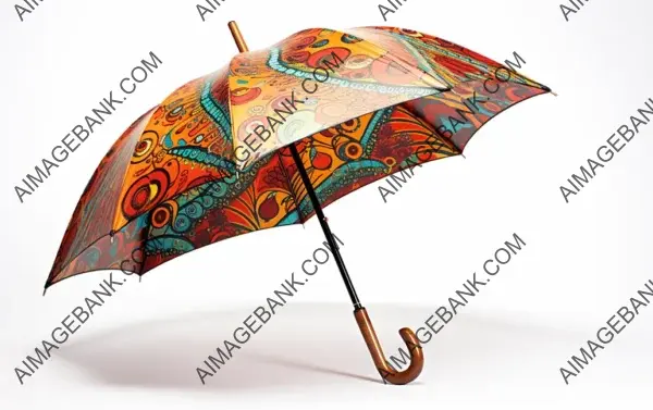 Umbrella Elegance: Oversized Print Design for Rainy Days