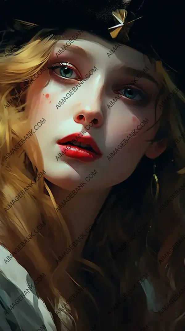 Pirate Maiden in Portrait: Captivating Art