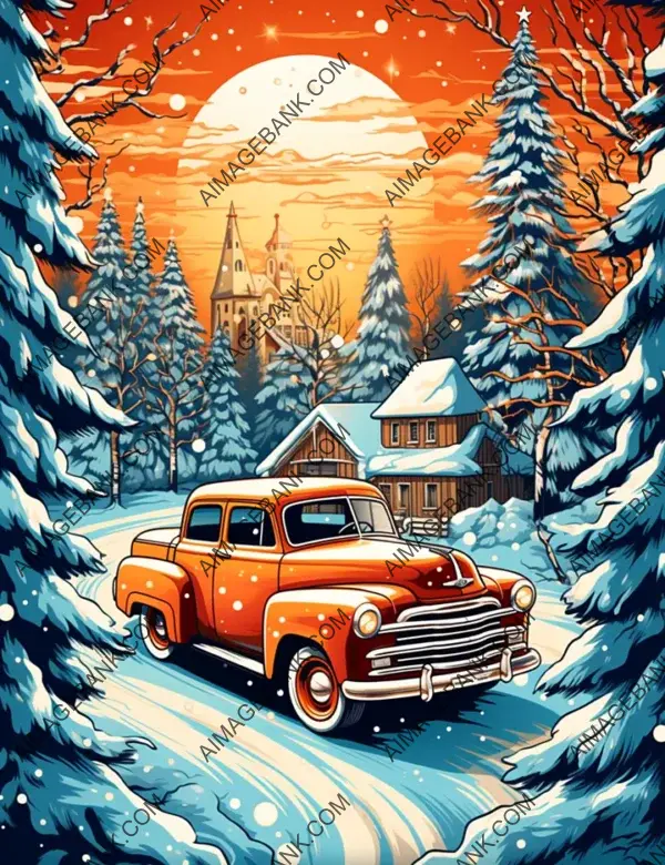 Bright Christmas Memories in Retro Style