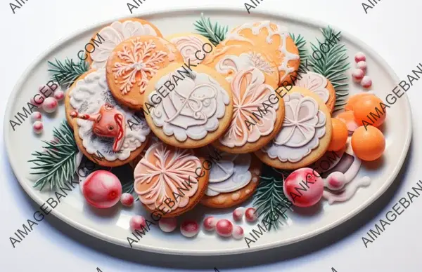 Delicious Christmas Sugar Cookies &#8211; Artistic Illustration