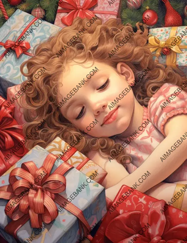 Holiday Dreams &#8211; Colored Pencil Art by a Little Girl