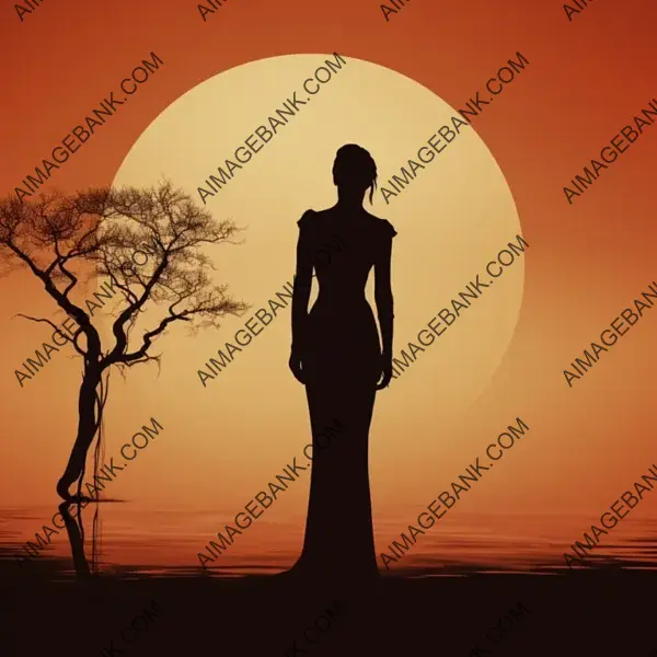 Sleek Silhouette Art &#8211; Tall Woman