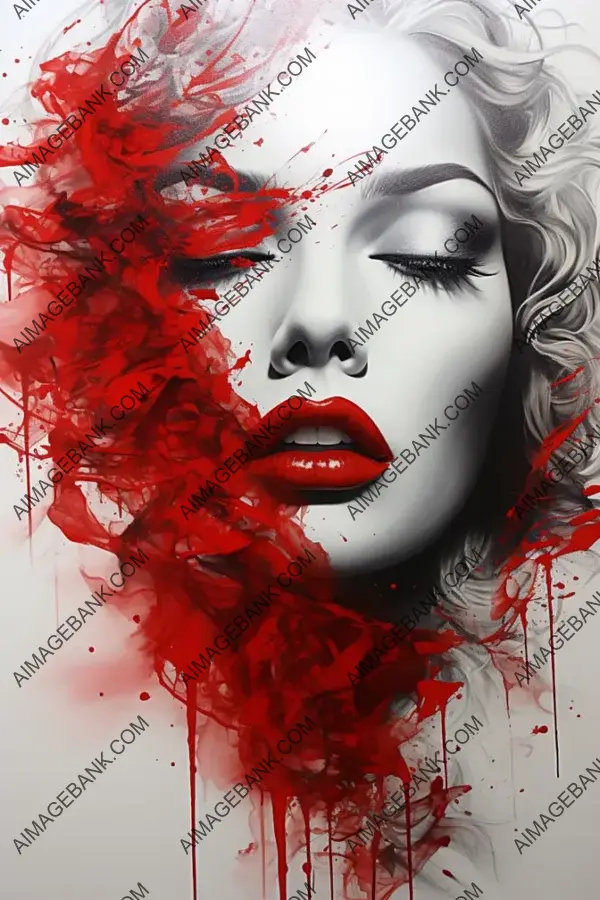 Artistic Chaos &#8211; Red Lipstick Illustration