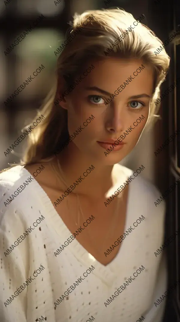 Vintage Elegance &#8211; Graceful 1980s Candid Portrait