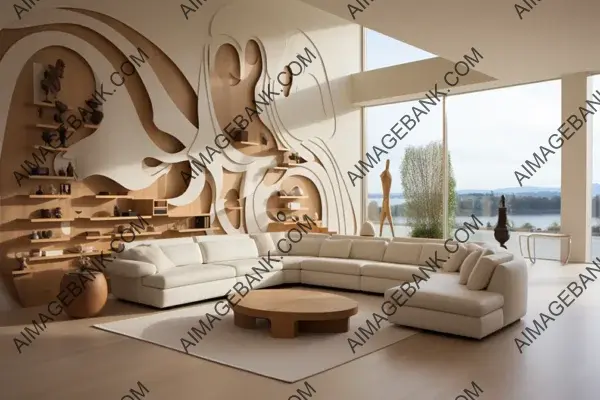 Elegant White Wooden Interior Decoration