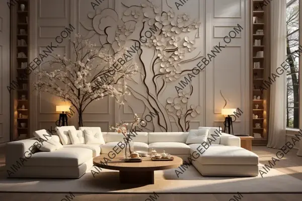 Chic White Wooden Interior Decor