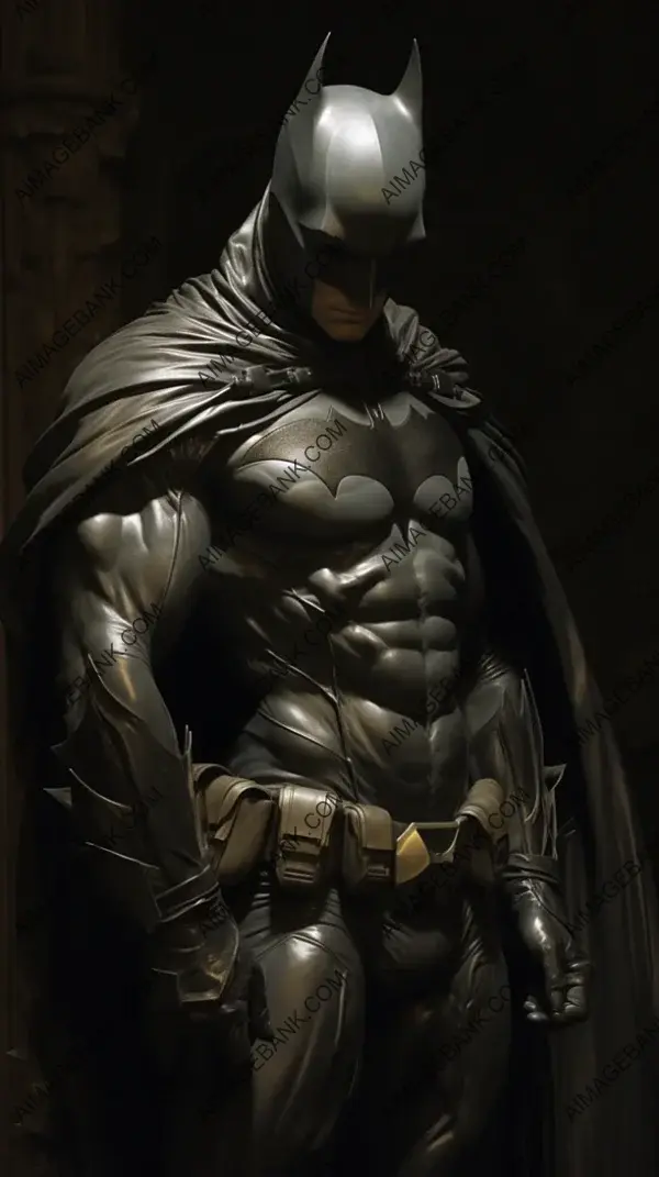 Muscular and Elegant Batman: Artistic Vision