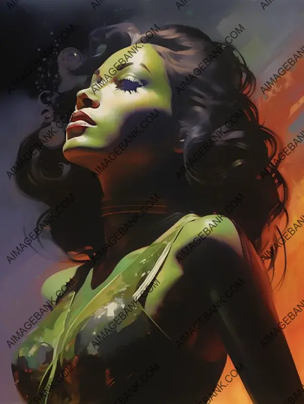 Gamora&#8217;s Action-Packed Illustration: Guardians of the Galaxy