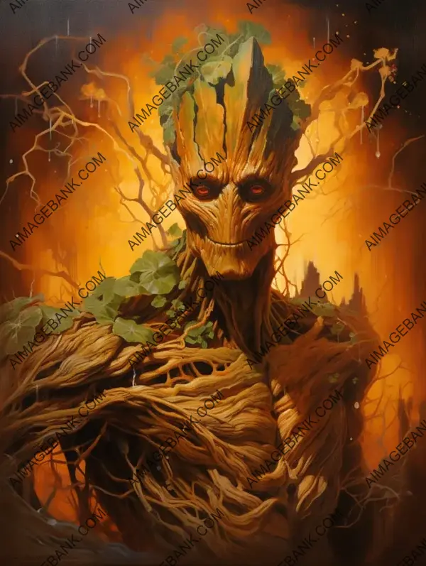 Groot&#8217;s Guardian of the Galaxy Action Pose