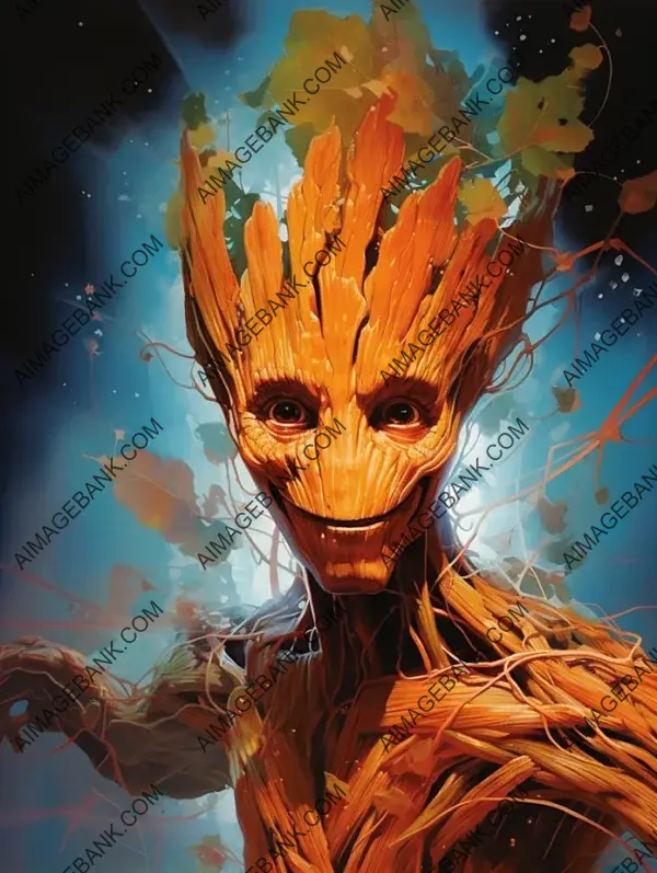 Groot&#8217;s Dynamic Action Shot: Guardians of the Galaxy