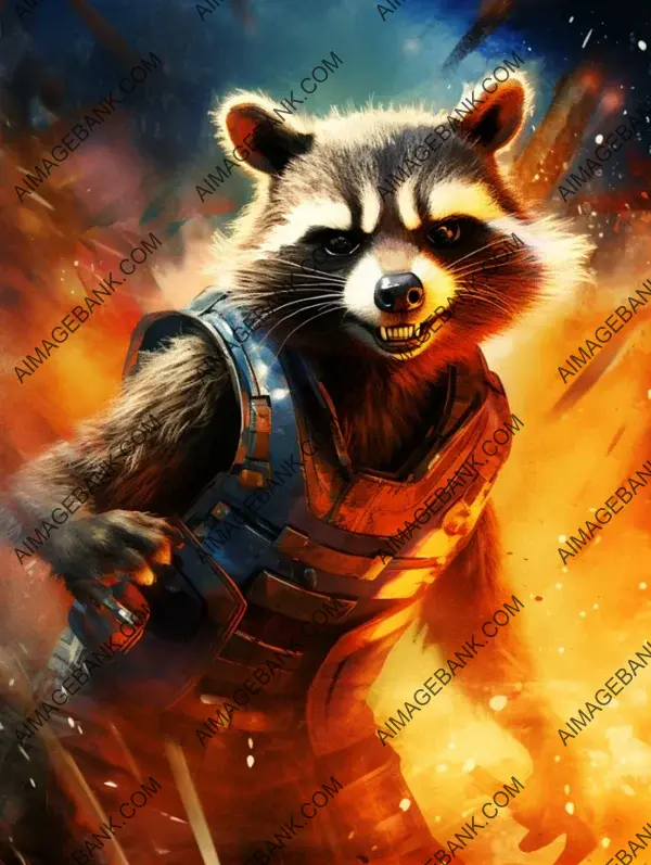 Rocket Raccoon&#8217;s Detailed Action Scene: Guardians of the Galaxy