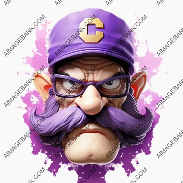 The Villainous Waluigi in Close-Up