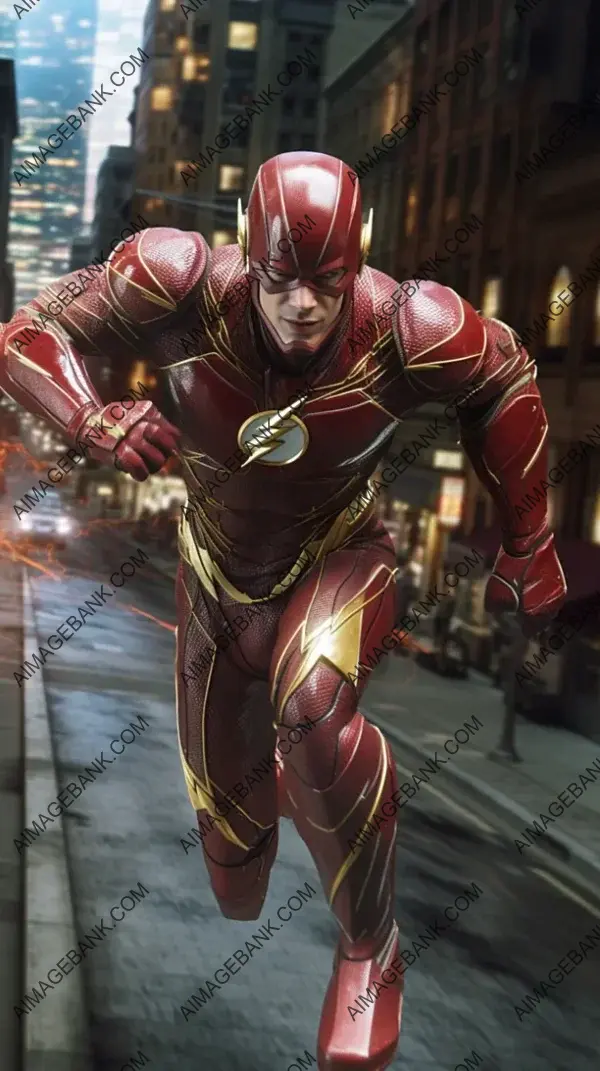 Flash&#8217;s Thrilling Run Through Central City in Cinematic Style