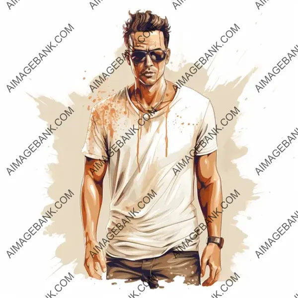 Get a Grungy Look with a 2D Vectorized Soft Design in Dirty T-Shirt Style