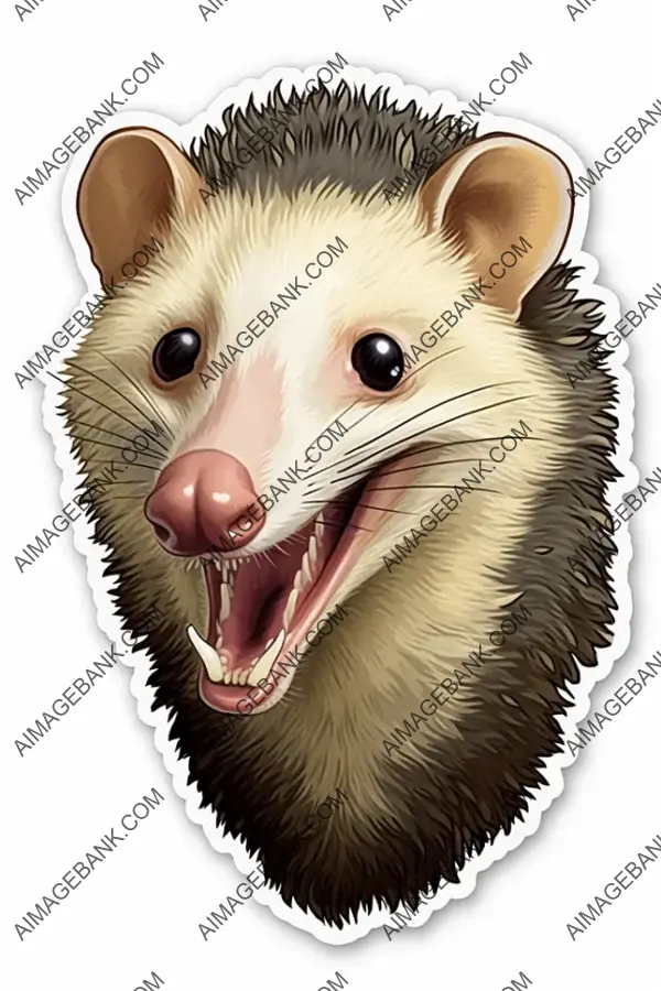 Bring Cartoon Chaos to Life with an Opossum Screaming and Hissing