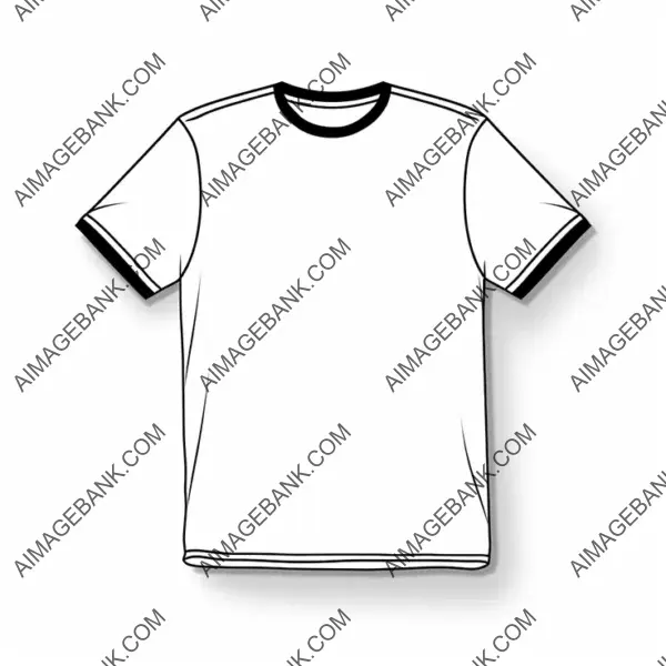 Keep It Minimal with Black Outline T-Shirt Design (No Detail)