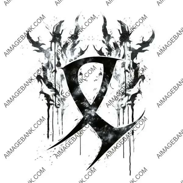 Rune Symbol in Fantasy-Style for Demon Slayer Clan