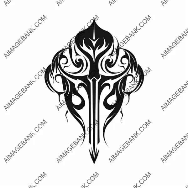 Intricate Fantasy-Style Rune Symbol for Soul Reapers