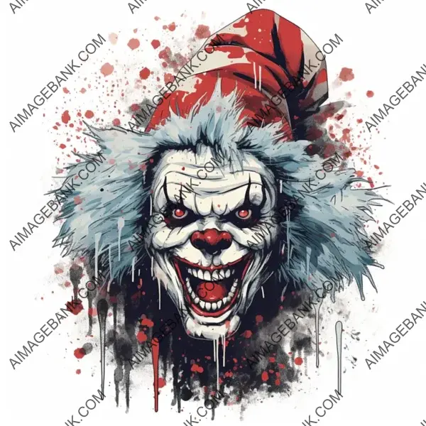 Creepy Clown New Year Shirt Design