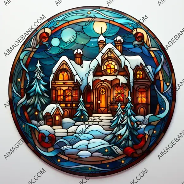 Christmas Stained Glass Decoration