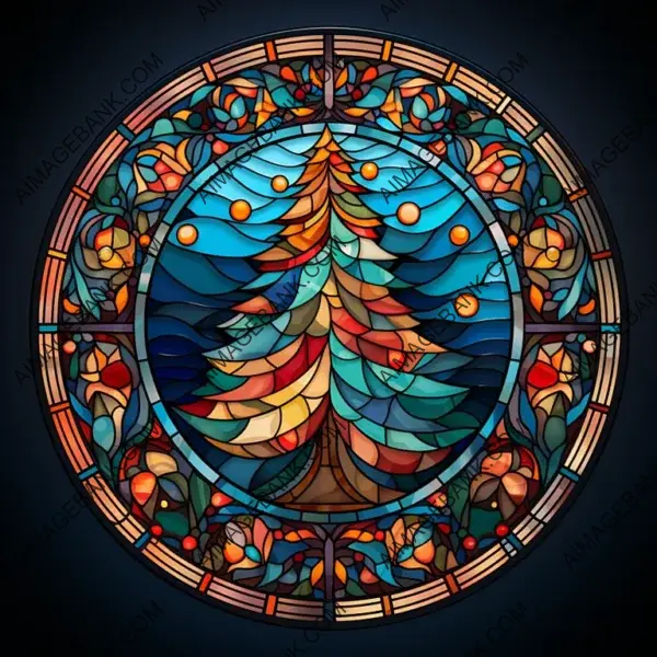 Colorful Stained Glass Holiday Decor