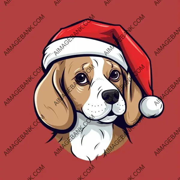 Cute Beagle Dog Illustration: Comic Cartoon