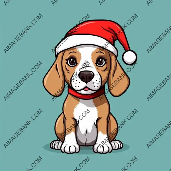 Illustration Cute Beagle Dog Comic Cartoon