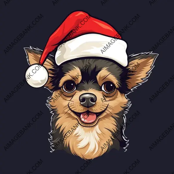 Cute Chorkie Illustration: Comic Cartoon