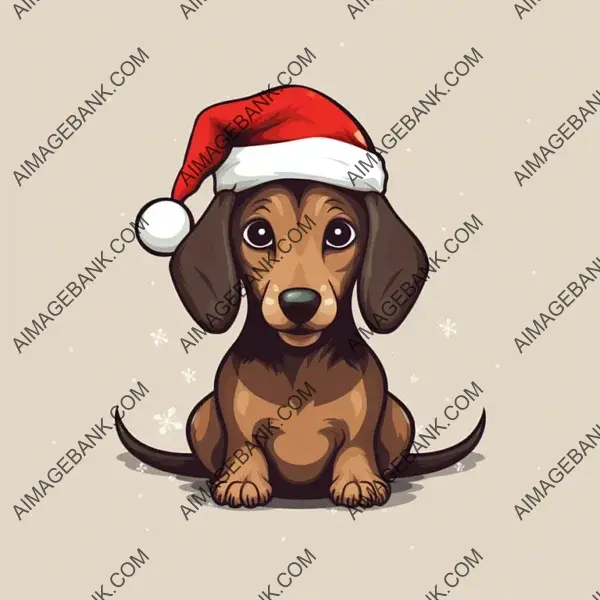 Cute Dachshund Illustration: Comic Cartoon