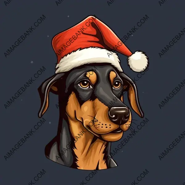 Cute Comic Cartoon Dachshund Illustration