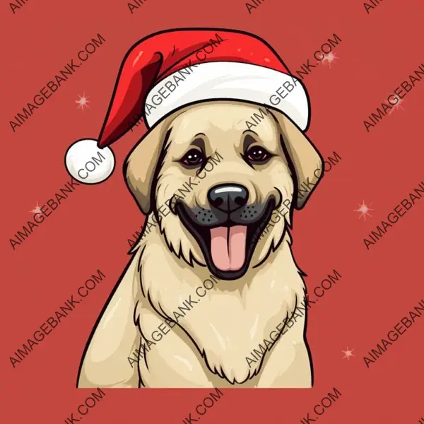 Cute Kangal Shepherd Cartoon Illustration