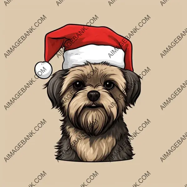 Shorkie Dog Cartoon Sketch