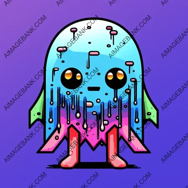 Full Page Chibi: Damp Creature in 8-Bit