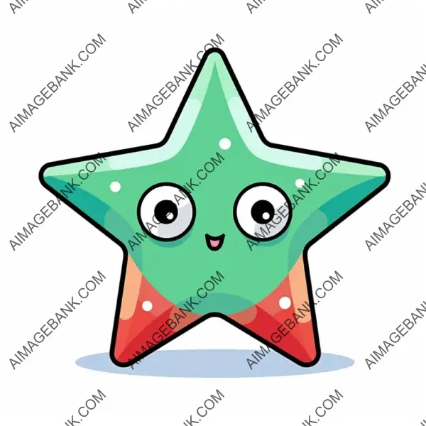 Doodle Creature: Christmas Star in South Park Style