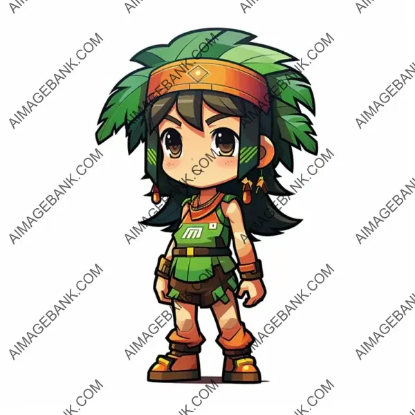 8-Bit : Jungle Adventure in Full Page Chibi