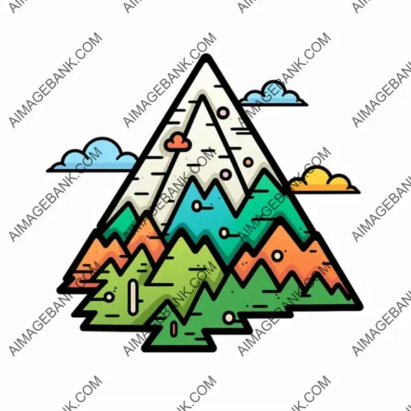 Mountain Adventure: 8-Bit  in Full Page Chibi