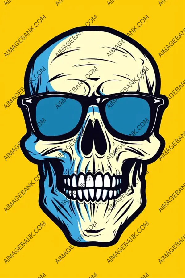 Handsome Skull Mascot: Bold and Happy Tattoo