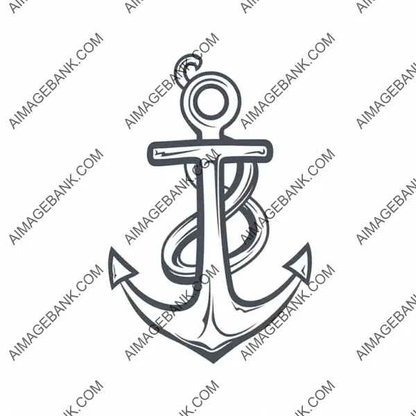 Ship Anchor Illustration  A Bold and Strong Ink Choice