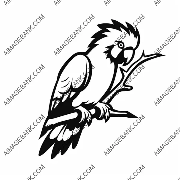 Cockatoo Sports Team Logo in 2D.