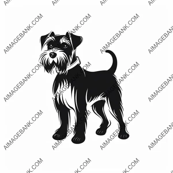 Miniature Schnauzer Sports Team Full in 2D.