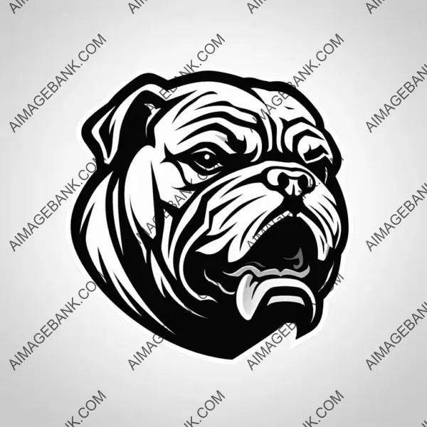 Shar Pei Sports Team in Minimalistic Vector Silhouette.