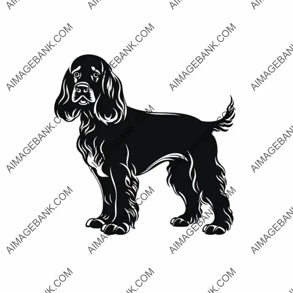 2D Silhouette Logo of Shar Pei Sports Team  Vector.