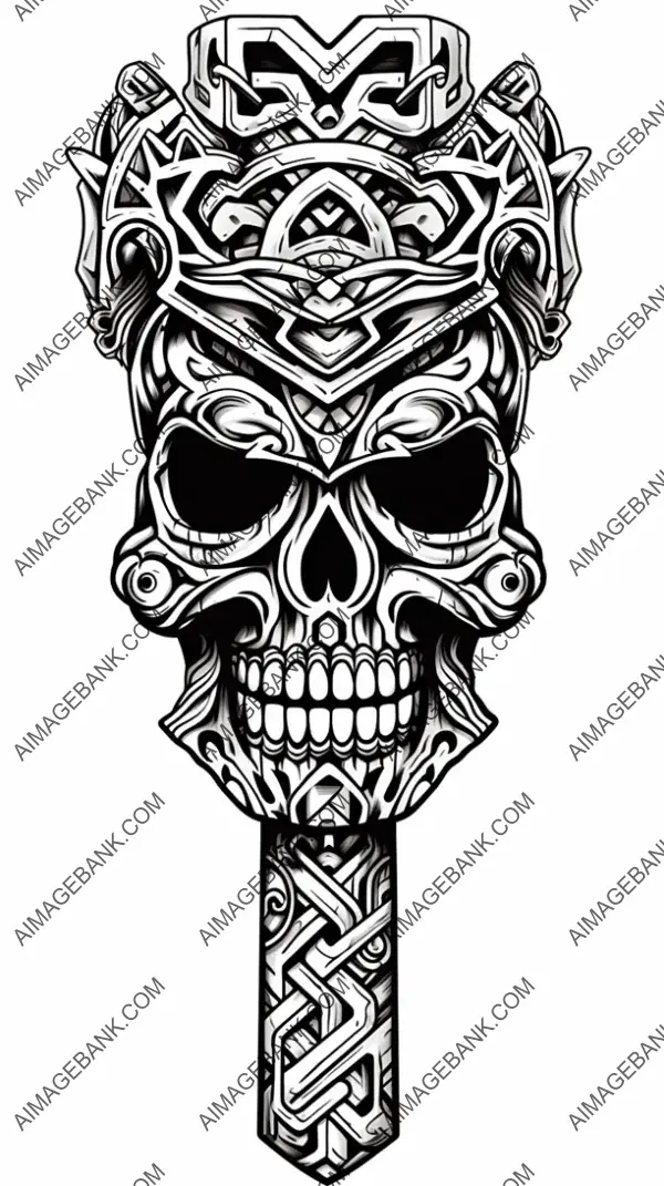 Colombian Axe Cartoon T-Shirt Design  Graphic Vector.