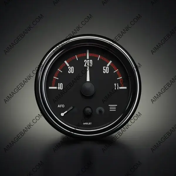 Stylized Fuel Gauge Logo Example