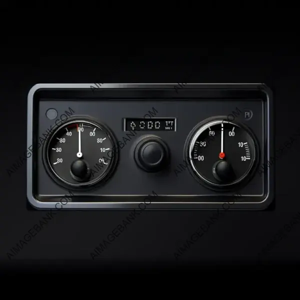 Black Dashboard Fuel Level Indicator