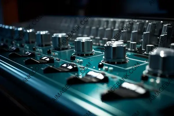 Mixing Board Controls in Closeup