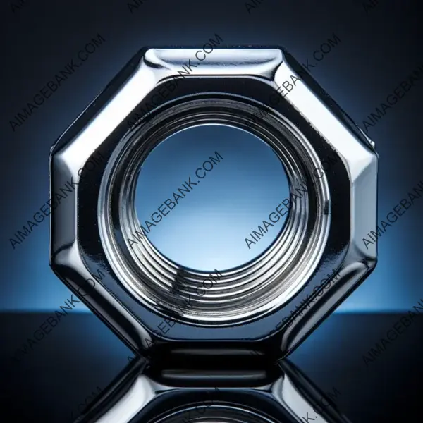 Visually Striking Background Created with Gear Hex Nut