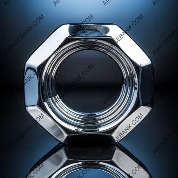 Visually Striking Background Featuring Gear Hex Nut