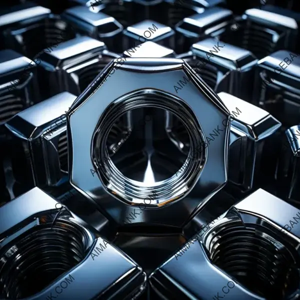 Gear Hex Nut Creating a Visually Striking Scene